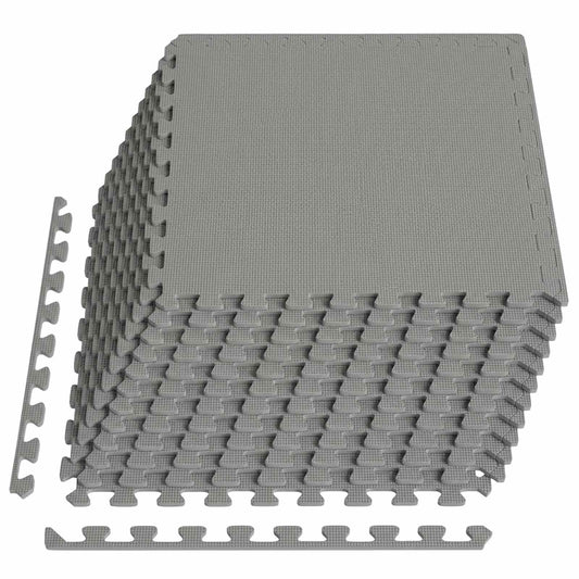 Pool Ground Mat 12 pcs Grey 4.32 m² EVA Foam Pool Ground Mat 12 pcs Grey 4.32 m² EVA Foam