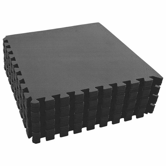 Pool Ground Mat 24 pcs Black 8.64 ㎡ EVA Foam Pool Ground Mat 24 pcs Black 8.64 ㎡ EVA Foam