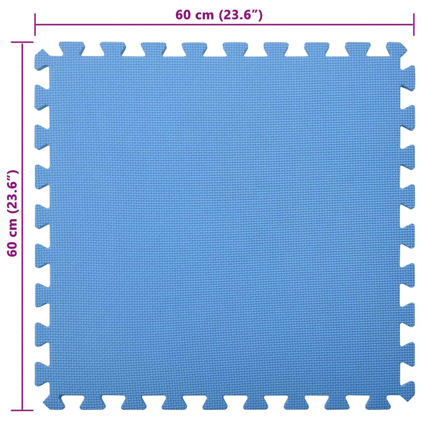 Pool Ground Mat 24 pcs Blue 8.64 ㎡ EVA Foam