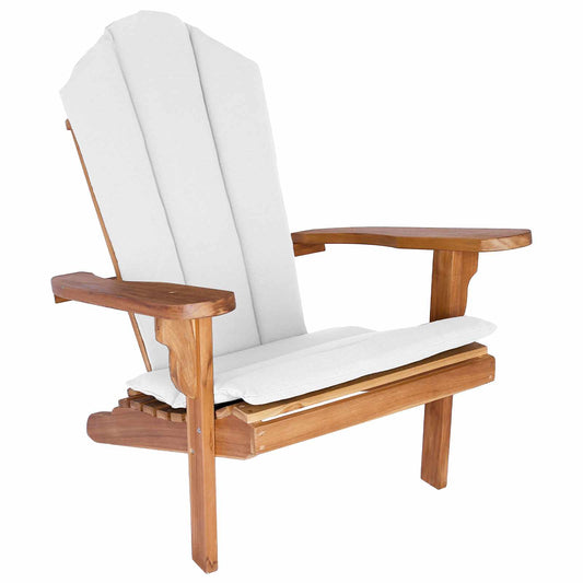 Garden Adirondack Chair Natural Solid Teak Wood Garden Adirondack Chair Natural Solid Teak Wood