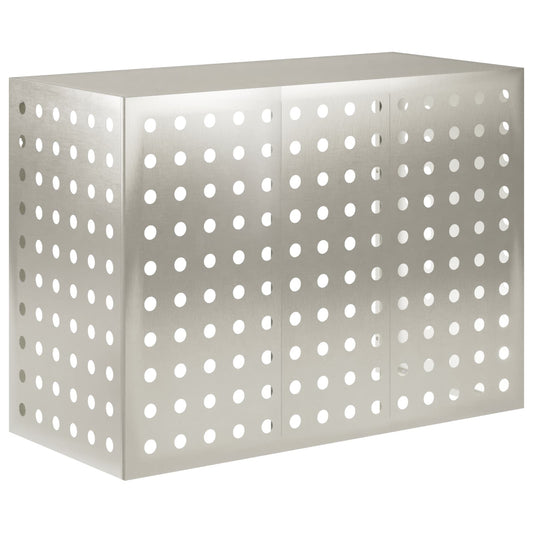 Air Conditioner Cover Silver 110 x 50 x 80 cm Stainless Steel Air Conditioner Cover Silver 110 x 50 x 80 cm Stainless Steel