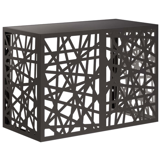 Air Conditioner Cover Black 100 x 50 x 70 cm Steel Air Conditioner Cover Black 100 x 50 x 70 cm Steel