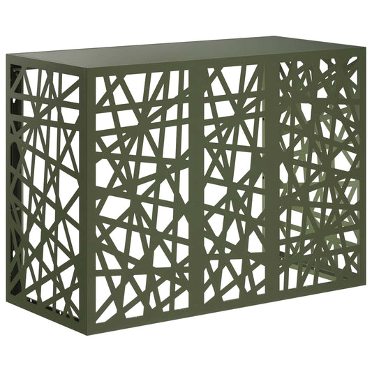 Air Conditioner Cover Olive Green 110 x 50 x 80 cm Steel Air Conditioner Cover Olive Green 110 x 50 x 80 cm Steel