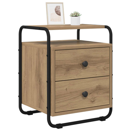 Bedside Cabinet 2 pcs Artisan Oak 40 x 36.5 x 50 cm Bedside Cabinet 2 pcs Artisan Oak 40 x 36.5 x 50 cm
