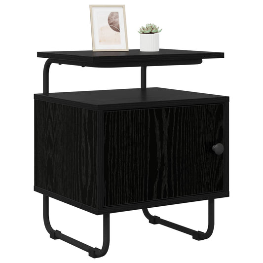 Bedside Cabinet 2 pcs Black Oak 40 x 36.5 x 50 cm Bedside Cabinet 2 pcs Black Oak 40 x 36.5 x 50 cm