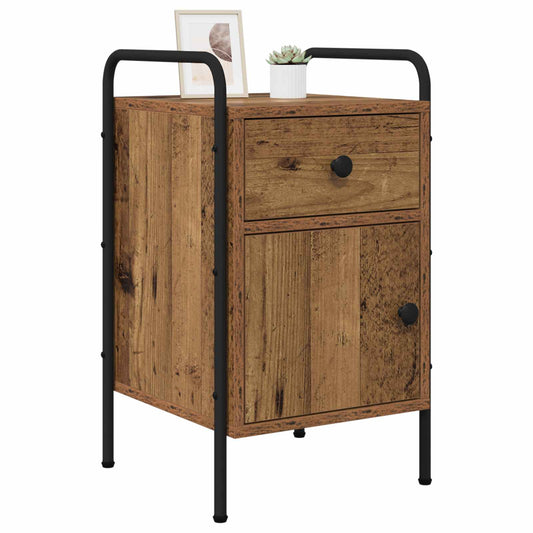 Bedside Cabinet 2 pcs Old Wood 35 x 36.5 x 61 cm Bedside Cabinet 2 pcs Old Wood 35 x 36.5 x 61 cm