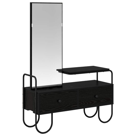 Dressing Table Black Oak 100 x 36.5 x 136 cm Engineered Wood Dressing Table Black Oak 100 x 36.5 x 136 cm Engineered Wood