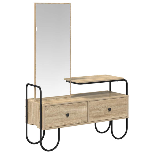 Dressing Table Sonoma Oak 100 x 36.5 x 136 cm Engineered Wood Dressing Table Sonoma Oak 100 x 36.5 x 136 cm Engineered Wood