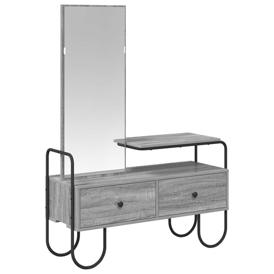 Dressing Table Grey Sonoma 100 x 36.5 x 136 cm Engineered Wood Dressing Table Grey Sonoma 100 x 36.5 x 136 cm Engineered Wood