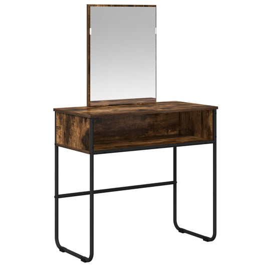 Dressing Table Smoked Oak 81 x 40 x 131 cm Engineered Wood Dressing Table Smoked Oak 81 x 40 x 131 cm Engineered Wood