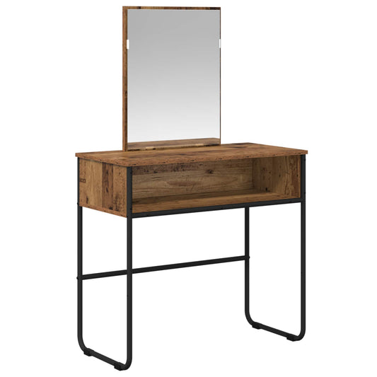 Dressing Table Old Wood 81 x 40 x 131 cm Engineered Wood Dressing Table Old Wood 81 x 40 x 131 cm Engineered Wood