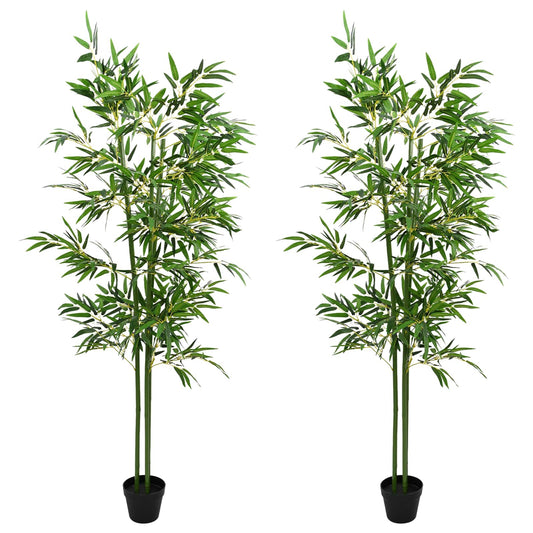 Artificial Bambo Tree 2 pcs Green 60 x 18 x 190 cm Artificial Bambo Tree 2 pcs Green 60 x 18 x 190 cm