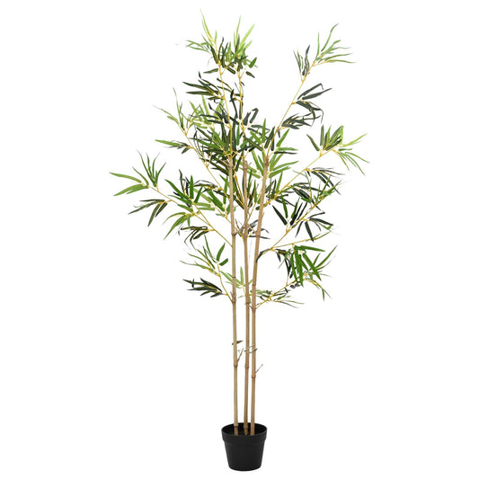 Artificial Bambo Tree Green 55 x 16 x 150 cm Fabric and Bamboo Artificial Bambo Tree Green 55 x 16 x 150 cm Fabric and Bamboo