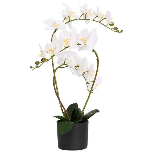 Artificial Orchid Plant with Pot White 45 x 15 x 65 cm Artificial Orchid Plant with Pot White 45 x 15 x 65 cm