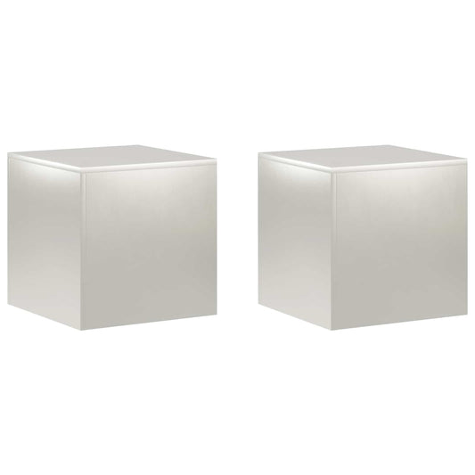 Plant Stand 2 pcs Silver 40 x 40 x 40 cm Steel Plant Stand 2 pcs Silver 40 x 40 x 40 cm Steel