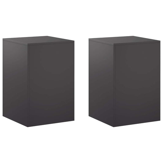 Plant Stand 2 pcs Black 40 x 40 x 60 cm Steel Plant Stand 2 pcs Black 40 x 40 x 60 cm Steel
