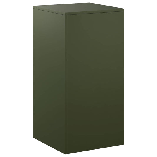Plant Stand Olive Green 40 x 40 x 80 cm Weathering Steel Plant Stand Olive Green 40 x 40 x 80 cm Weathering Steel