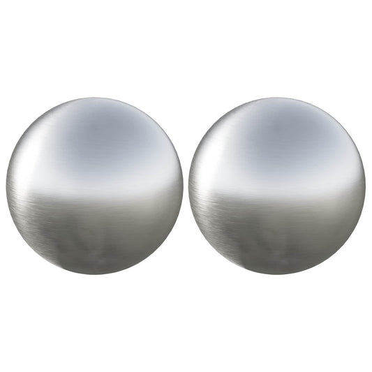 Brushed Ball 2 pcs Ø 15 cm Silver Stainless Steel 201 Brushed Ball 2 pcs Ø 15 cm Silver Stainless Steel 201