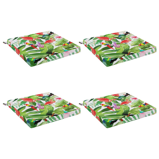 4-Piece Seat Cushions SOEST 4 pcs 100% Polyester Multicolour 4-Piece Seat Cushions SOEST 4 pcs 100% Polyester Multicolour