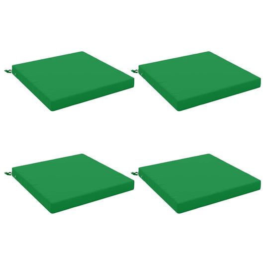 4-Piece Seat Cushions SOEST 4 pcs 100% Polyester Green 4-Piece Seat Cushions SOEST 4 pcs 100% Polyester Green