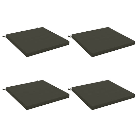 4-Piece Seat Cushions SOEST 4 pcs 100% Polyester Anthracite 4-Piece Seat Cushions SOEST 4 pcs 100% Polyester Anthracite