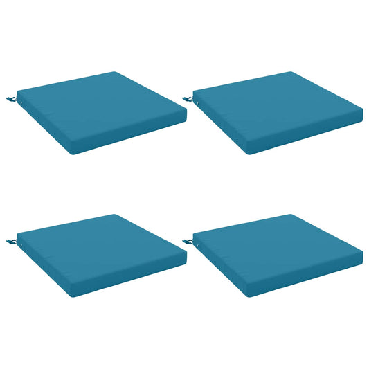 4-Piece Seat Cushions SOEST 4 pcs 100% Polyester Light Blue 4-Piece Seat Cushions SOEST 4 pcs 100% Polyester Light Blue