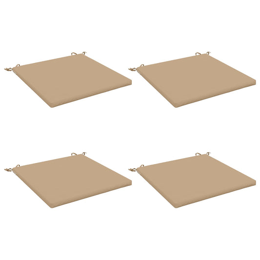 4-Piece Seat Cushions SOEST 4 pcs 100% Polyester Sand 4-Piece Seat Cushions SOEST 4 pcs 100% Polyester Sand