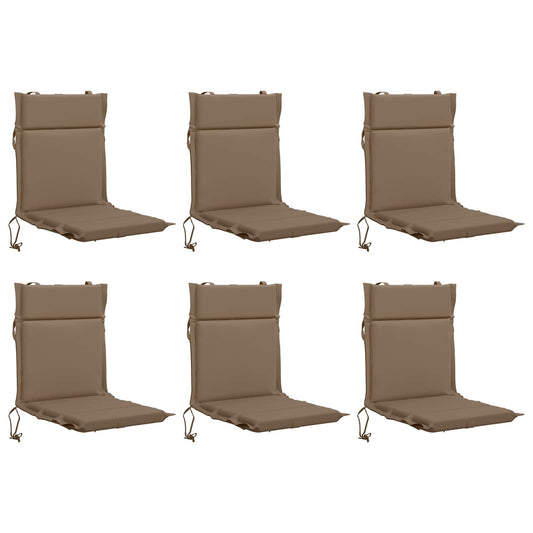 6-Piece High Back Chair Cushions GEMERT 6 pcs 100% Polyester 6-Piece High Back Chair Cushions GEMERT 6 pcs 100% Polyester