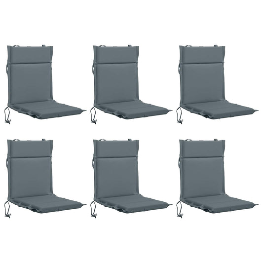 6-Piece High Back Chair Cushions GEMERT 6 pcs 100% Polyester 6-Piece High Back Chair Cushions GEMERT 6 pcs 100% Polyester