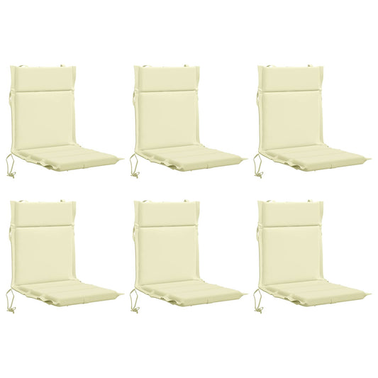 6-Piece High Back Chair Cushions GEMERT 6 pcs 100% Polyester 6-Piece High Back Chair Cushions GEMERT 6 pcs 100% Polyester