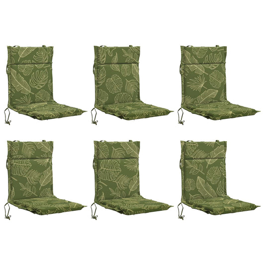 6-Piece High Back Chair Cushions GEMERT 6 pcs 100% Polyester 6-Piece High Back Chair Cushions GEMERT 6 pcs 100% Polyester