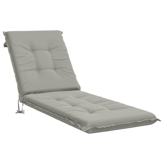 Sunlounger Cushion GEMERT 100% Polyester Grey 190 x 60 x 9 cm Sunlounger Cushion GEMERT 100% Polyester Grey 190 x 60 x 9 cm