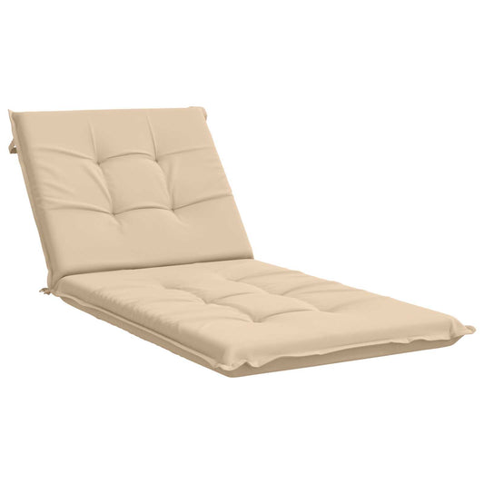 Sunlounger Cushion GEMERT 100% Polyester Cream 190 x 70 x 9 cm Sunlounger Cushion GEMERT 100% Polyester Cream 190 x 70 x 9 cm