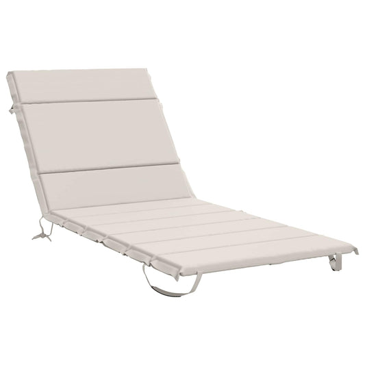 Sunlounger Cushion GEMERT 100% Polyester White 200 x 80 x 3 cm Sunlounger Cushion GEMERT 100% Polyester White 200 x 80 x 3 cm