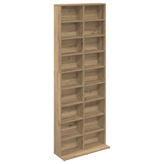 CD Cabinet Artisan Oak 65 x 23.5 x 175 cm Engineered Wood CD Cabinet Artisan Oak 65 x 23.5 x 175 cm Engineered Wood