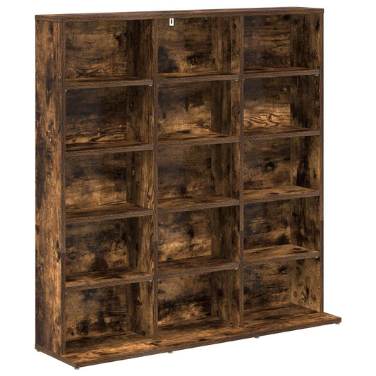 CD Cabinet Smoked Oak 96 x 23.5 x 97.5 cm Engineered Wood CD Cabinet Smoked Oak 96 x 23.5 x 97.5 cm Engineered Wood