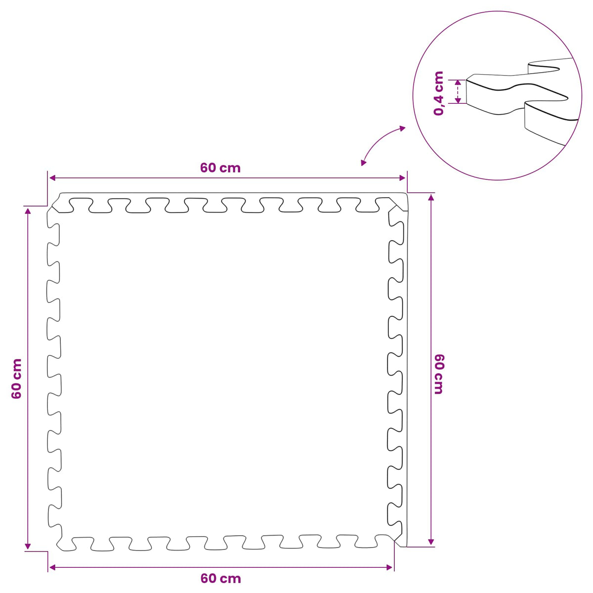 Floor Mats 50 pcs Blue 18 m² EVA Foam