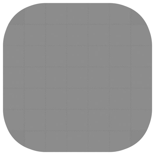 Pool Ground Mat 49 pcs Ø 408 cm Round EVA Foam Grey Pool Ground Mat 49 pcs Ø 408 cm Round EVA Foam Grey