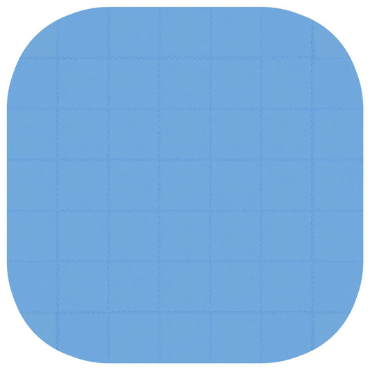 Pool Ground Mat 49 pcs Ø 408 cm Round EVA Foam Blue Pool Ground Mat 49 pcs Ø 408 cm Round EVA Foam Blue