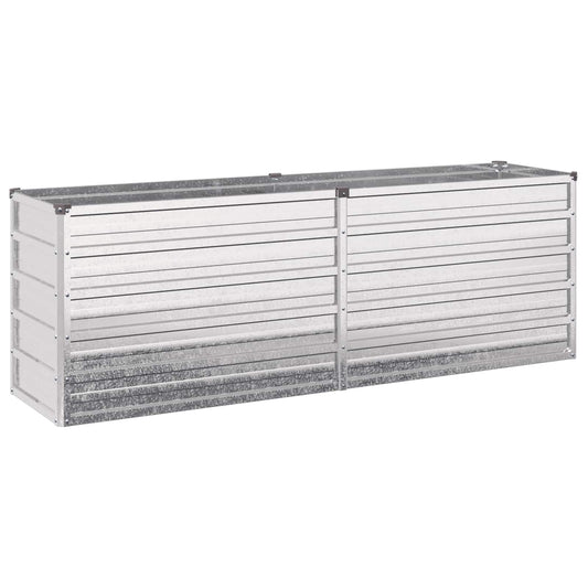Raised Garden Bed Silver 160 x 40 x 55 cm galvanized Raised Garden Bed Silver 160 x 40 x 55 cm galvanized