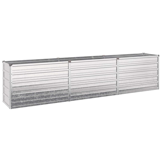 Raised Garden Bed Silver 240 x 40 x 55 cm galvanized Raised Garden Bed Silver 240 x 40 x 55 cm galvanized
