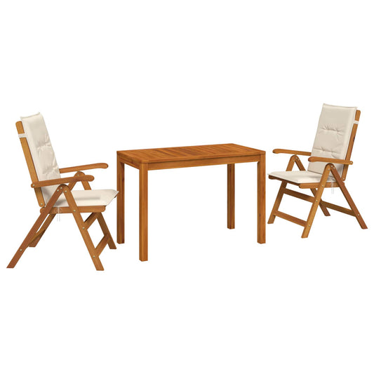 Garden Dining Set Natural Solid Acacia Wood Garden Dining Set Natural Solid Acacia Wood