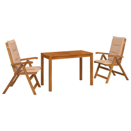 Garden Dining Set Natural Solid Acacia Wood Garden Dining Set Natural Solid Acacia Wood