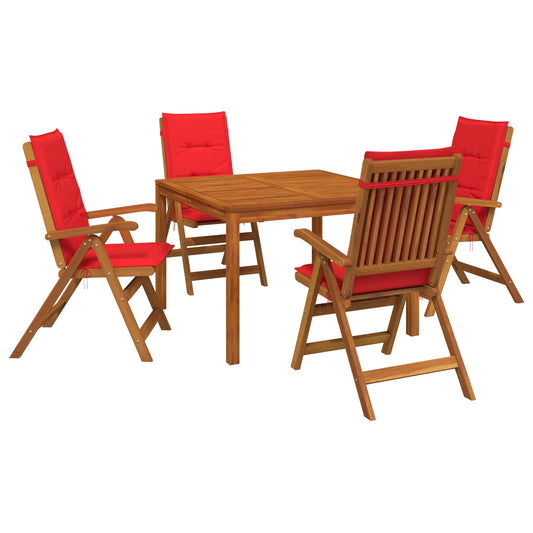 Garden Dining Set Natural Solid Acacia Wood Garden Dining Set Natural Solid Acacia Wood