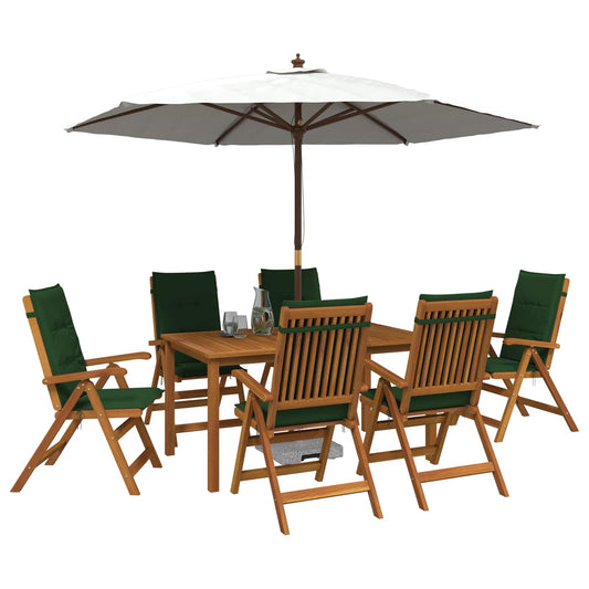 7-Piece Garden Dining Set 7 pcs Natural Solid Acacia Wood 7-Piece Garden Dining Set 7 pcs Natural Solid Acacia Wood