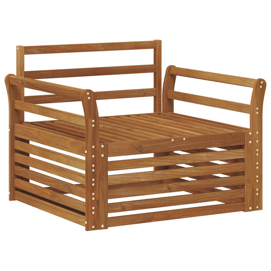 2 pcs Outdoor Sofa Natural 2 pcs Outdoor Sofa Natural