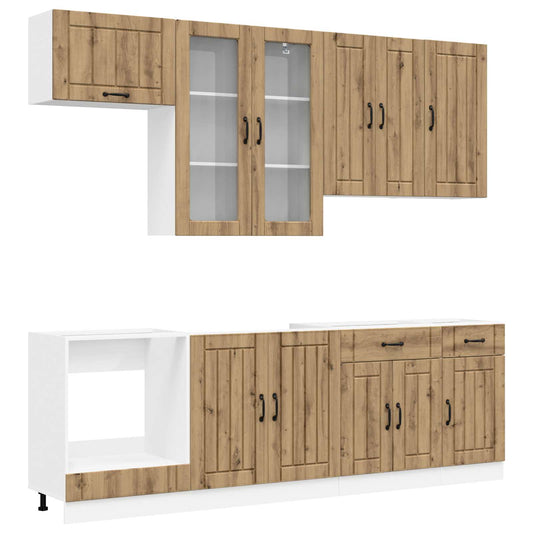 Kitchen Unit LUCCA 8 pcs Artisan Oak Engineered Wood Kitchen Unit LUCCA 8 pcs Artisan Oak Engineered Wood