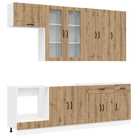 Kitchen Unit LUCCA 8 pcs Artisan Oak Engineered Wood Kitchen Unit LUCCA 8 pcs Artisan Oak Engineered Wood