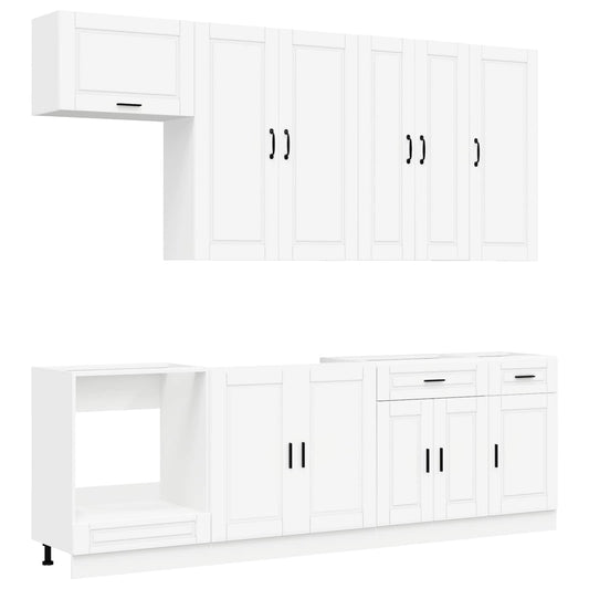 Kitchen Unit PORTO 8 pcs White Engineered Wood Kitchen Unit PORTO 8 pcs White Engineered Wood