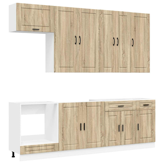 Kitchen Unit PORTO 8 pcs Sonoma Oak Engineered Wood Kitchen Unit PORTO 8 pcs Sonoma Oak Engineered Wood